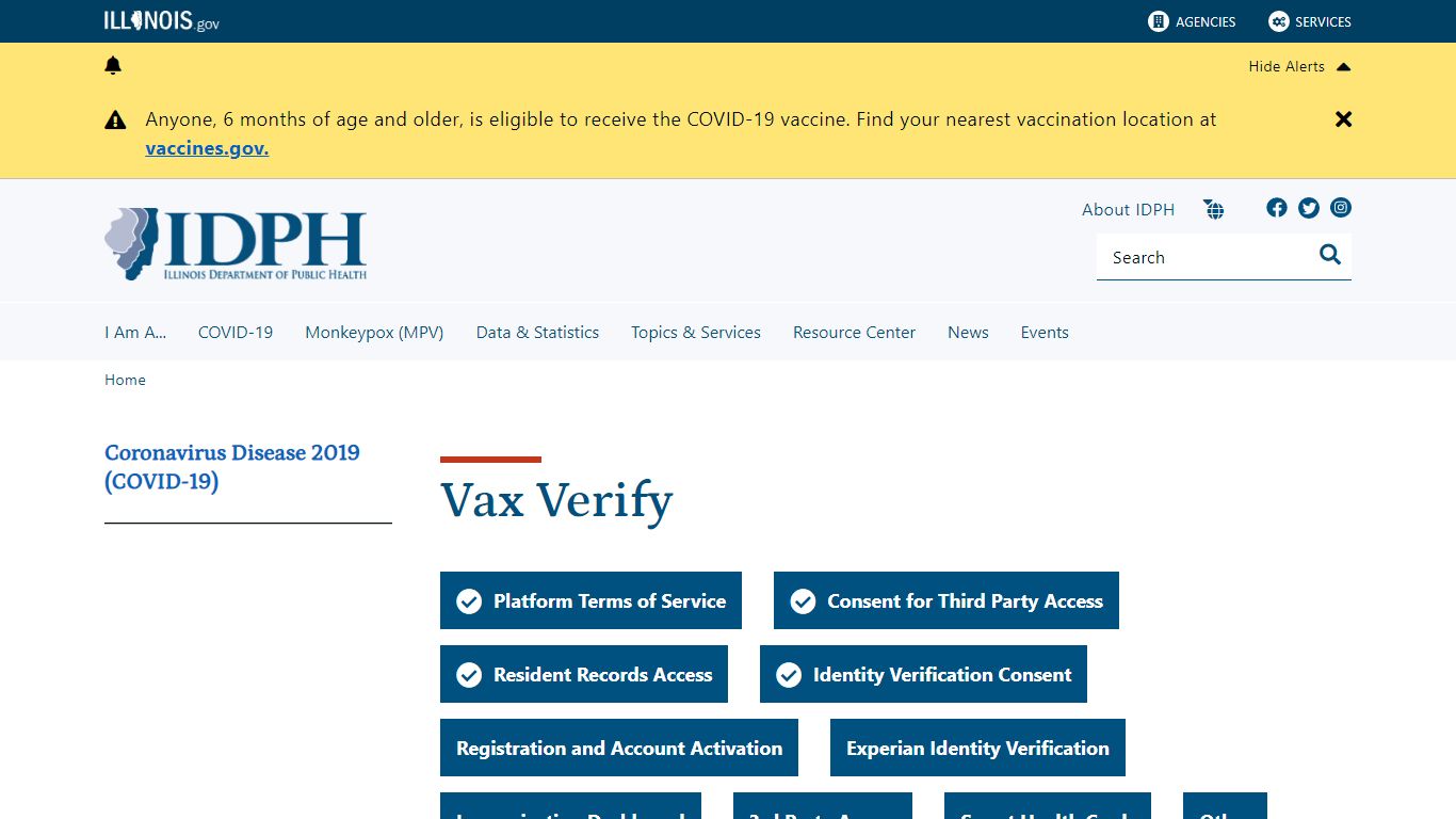 Vax Verify - Illinois