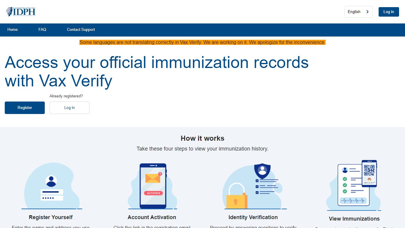 Access your official immunization records with Vax Verify - Illinois